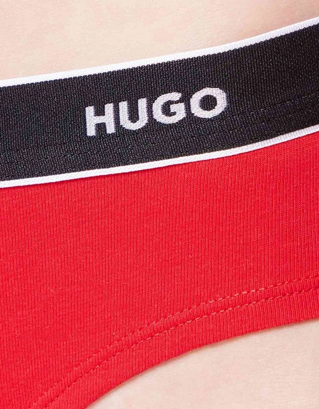 3-Pack Logo Brief, Black/Red/White