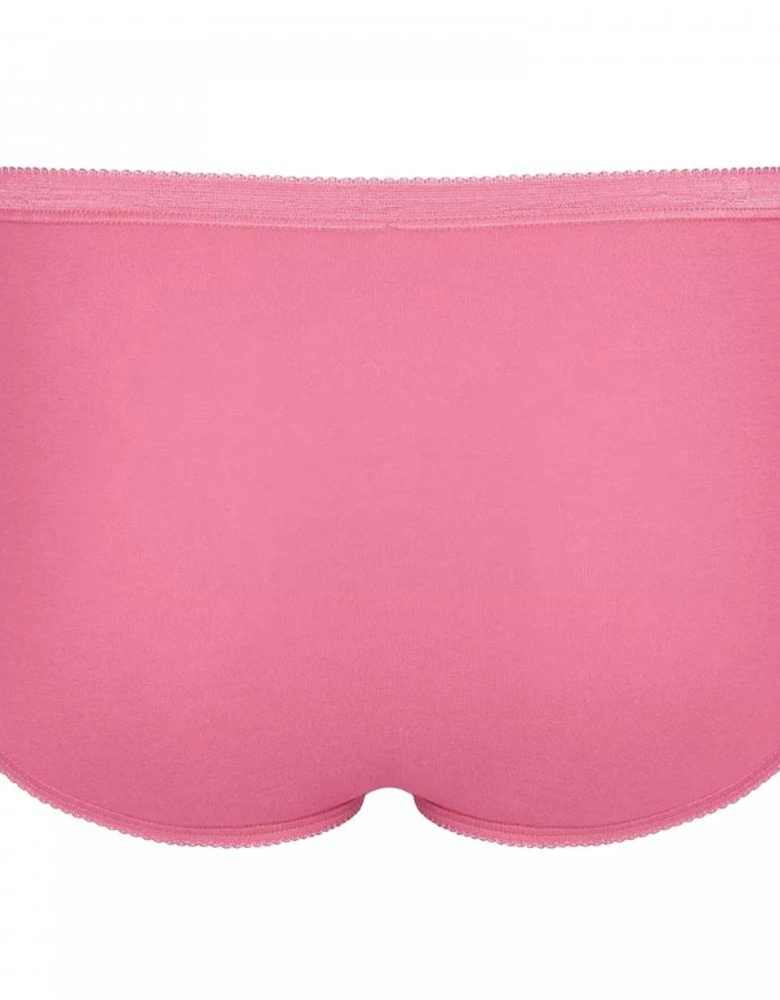 Basic 3 Pack Midi Brief, Pink/Dark Combo