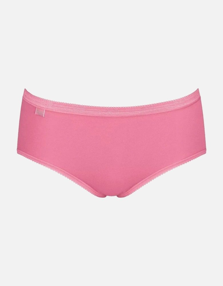 Basic 3 Pack Midi Brief, Pink/Dark Combo