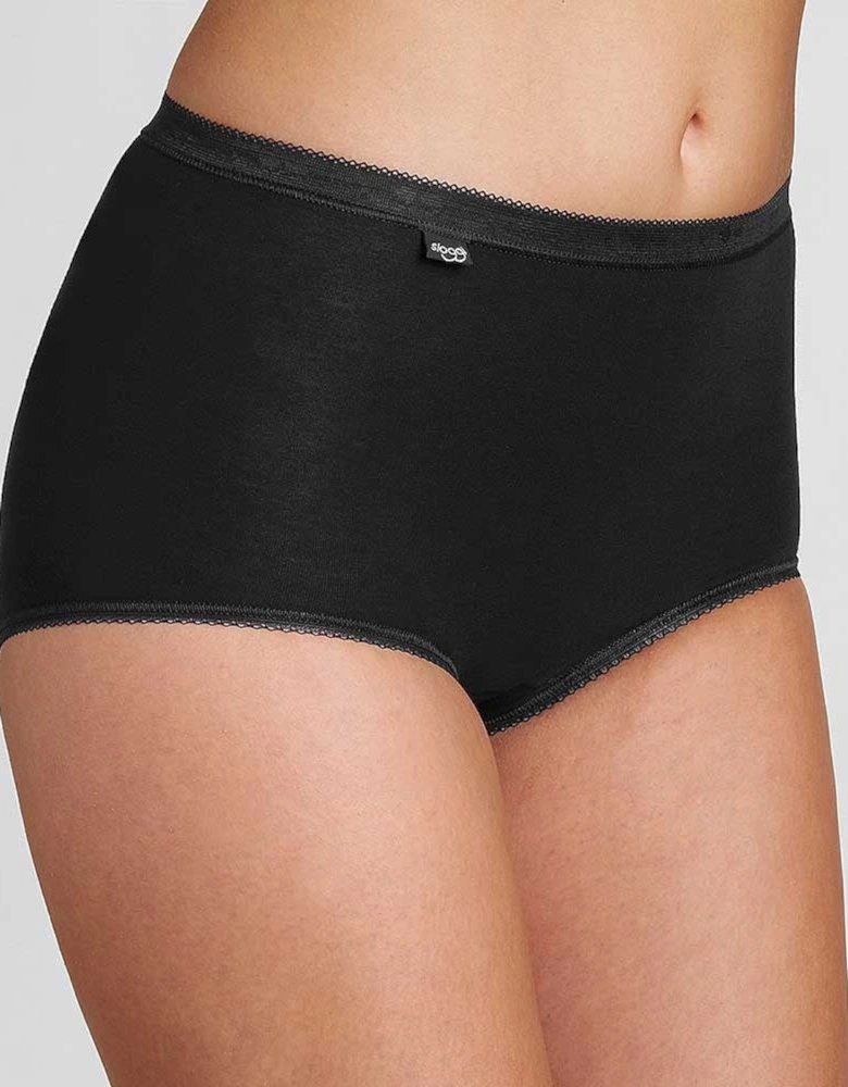 Basic 4-Pack Maxi Briefs, Black