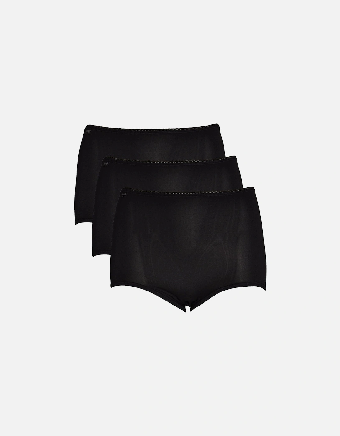 24/7 3-Pack Microfibre Maxi Briefs, Black, 4 of 3