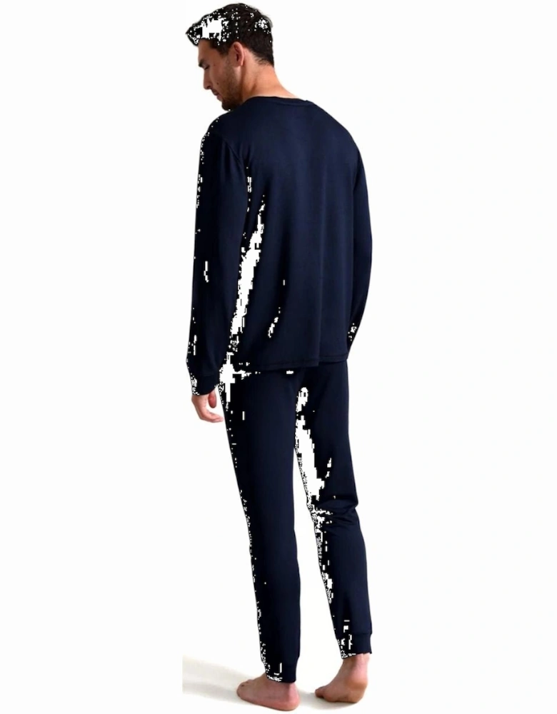 Luxe Modal Lounge Jogging Bottoms, Navy