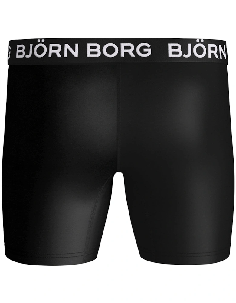 3-Pack Performance Boxer Briefs, Black