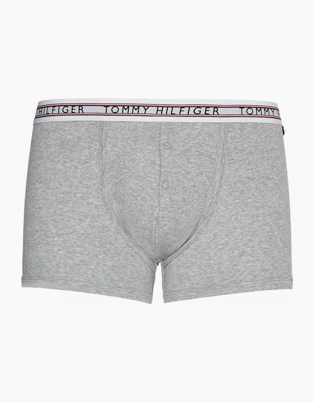 Tommy Hilfiger Men's Grey Signature Tape Waistband Trunks, Light Heather - : 35/34/32 L