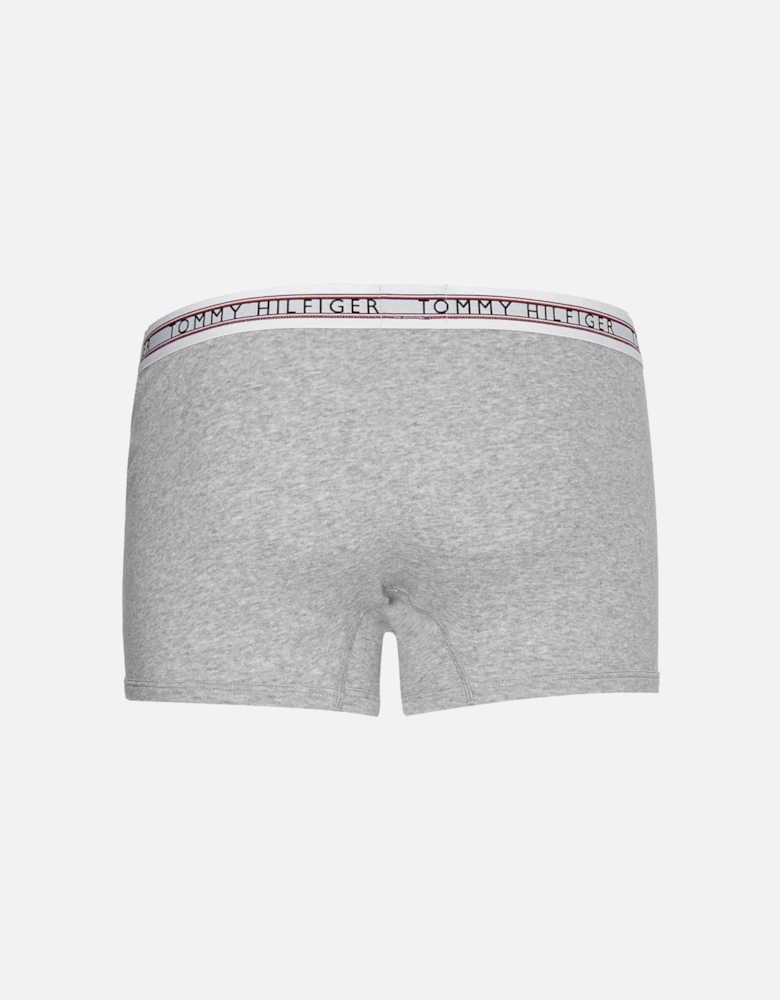 Signature Tape Waistband Trunks, Light Grey Heather