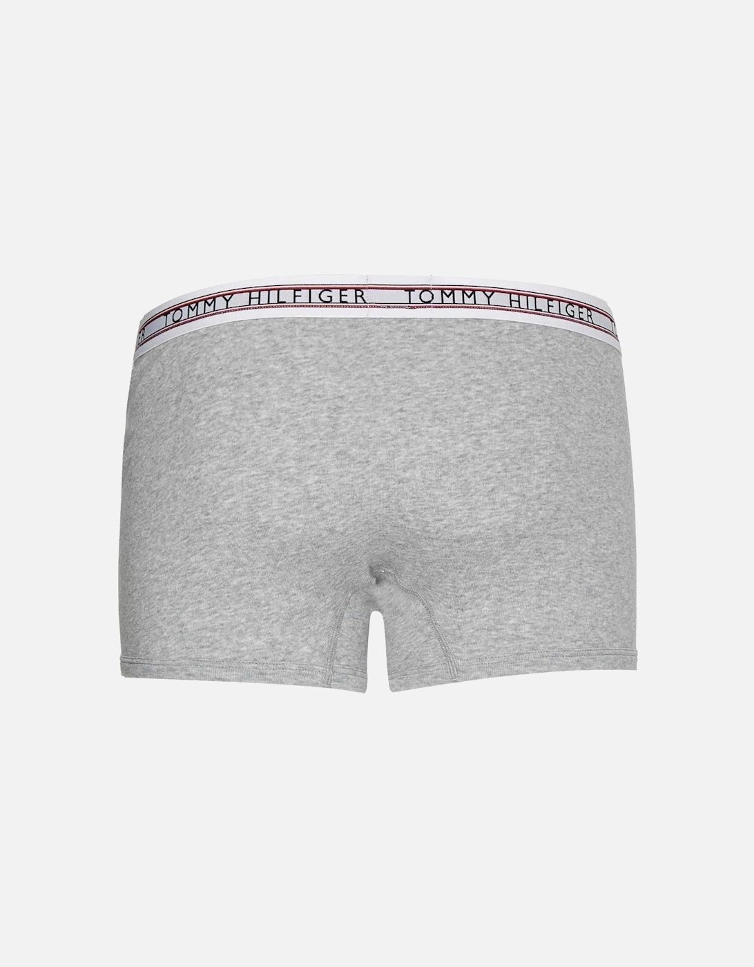 Signature Tape Waistband Trunks, Light Grey Heather