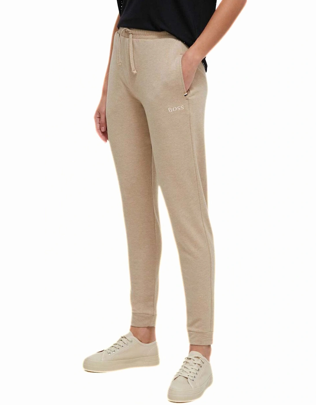 Luxe Modal Loungewear Jogging Bottoms, Medium Beige