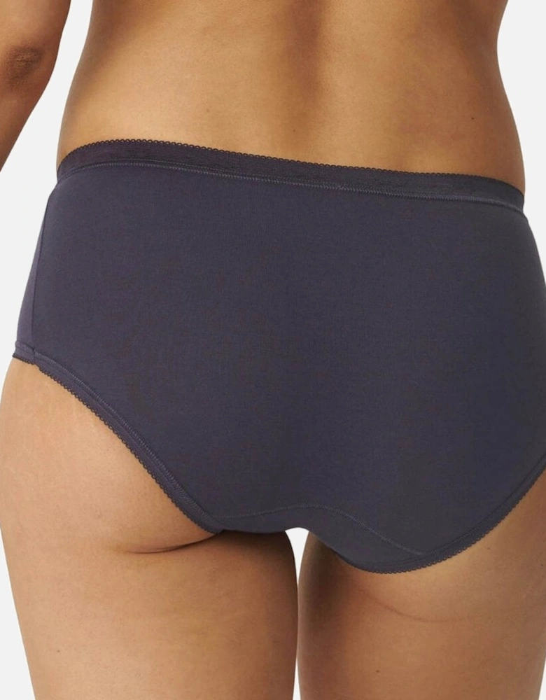 Basic 3 Pack Midi Brief, Grey / Ink Grey / Sky