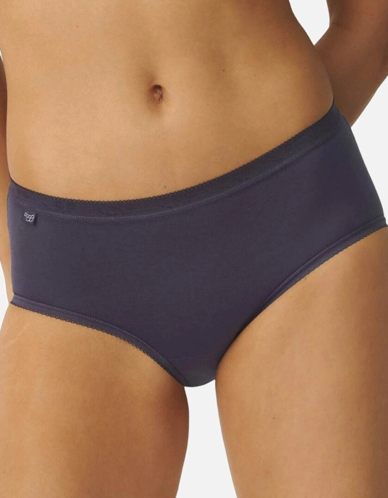 Basic 3 Pack Midi Brief, Grey / Ink Grey / Sky