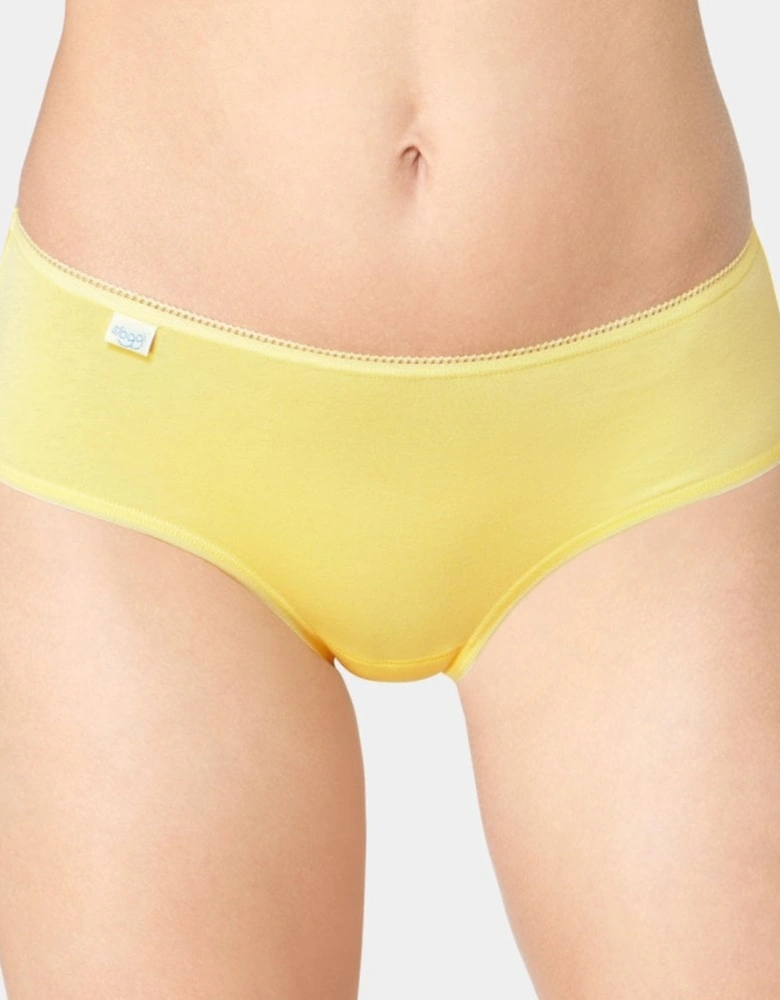 24/7 Cotton Hipster Brief 3-Pack, Yellow/Turquoise/Purple