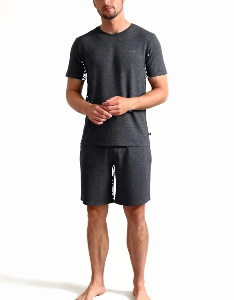 Luxe Modal Lounge Jogging Shorts, Grey Heather