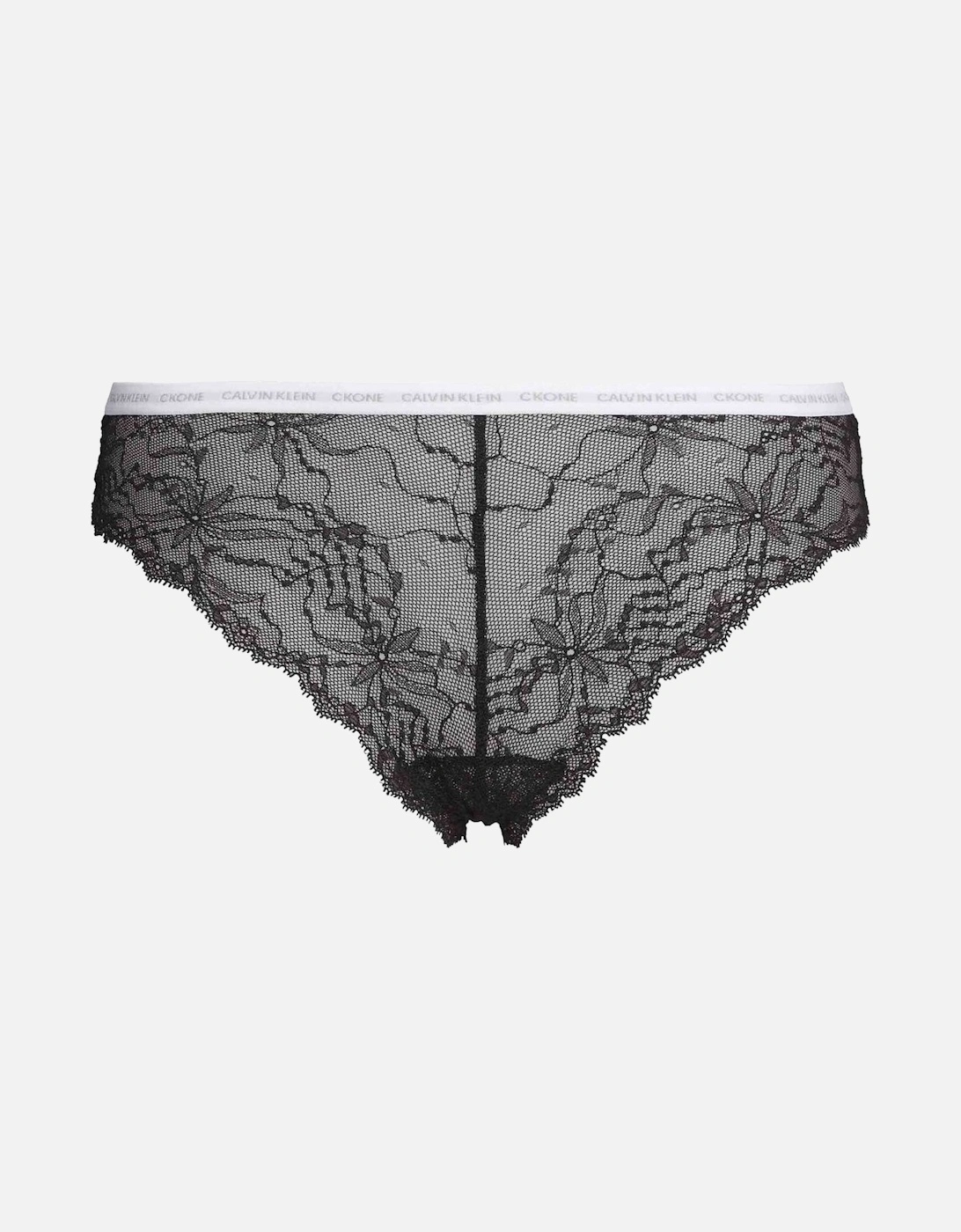Calvin Klein Women's CK One Lace Brazilian, Black - Size: 8