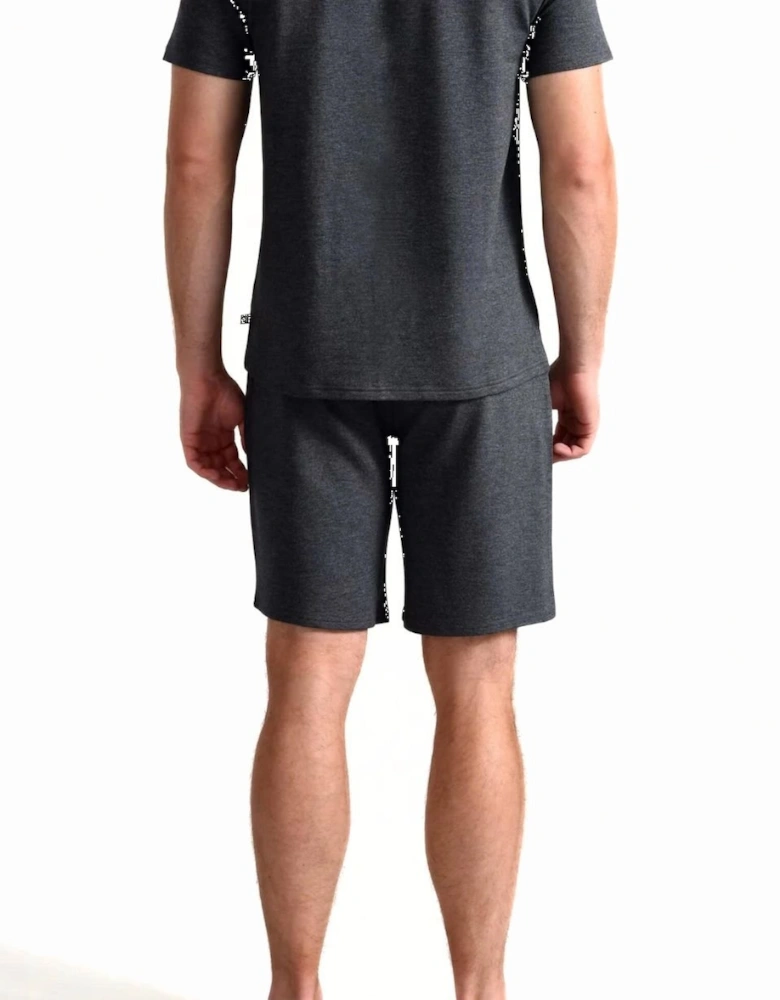 Luxe Modal Lounge Jogging Shorts, Grey Heather