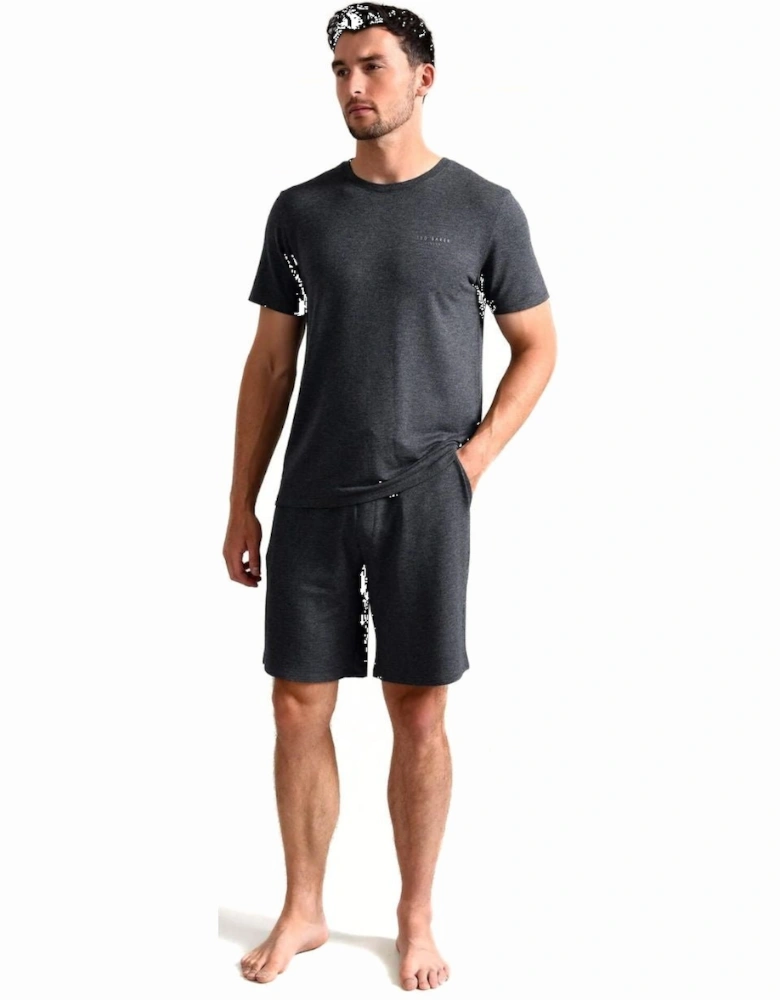 Luxe Modal Lounge Jogging Shorts, Grey Heather