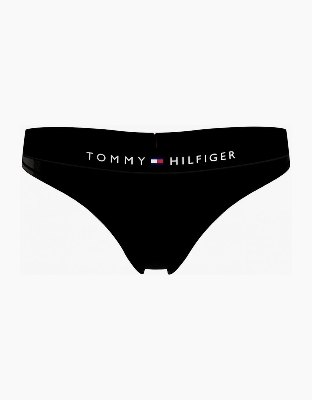 Tommy Hilfiger Women's Black Th Original Thong,  8 Xs