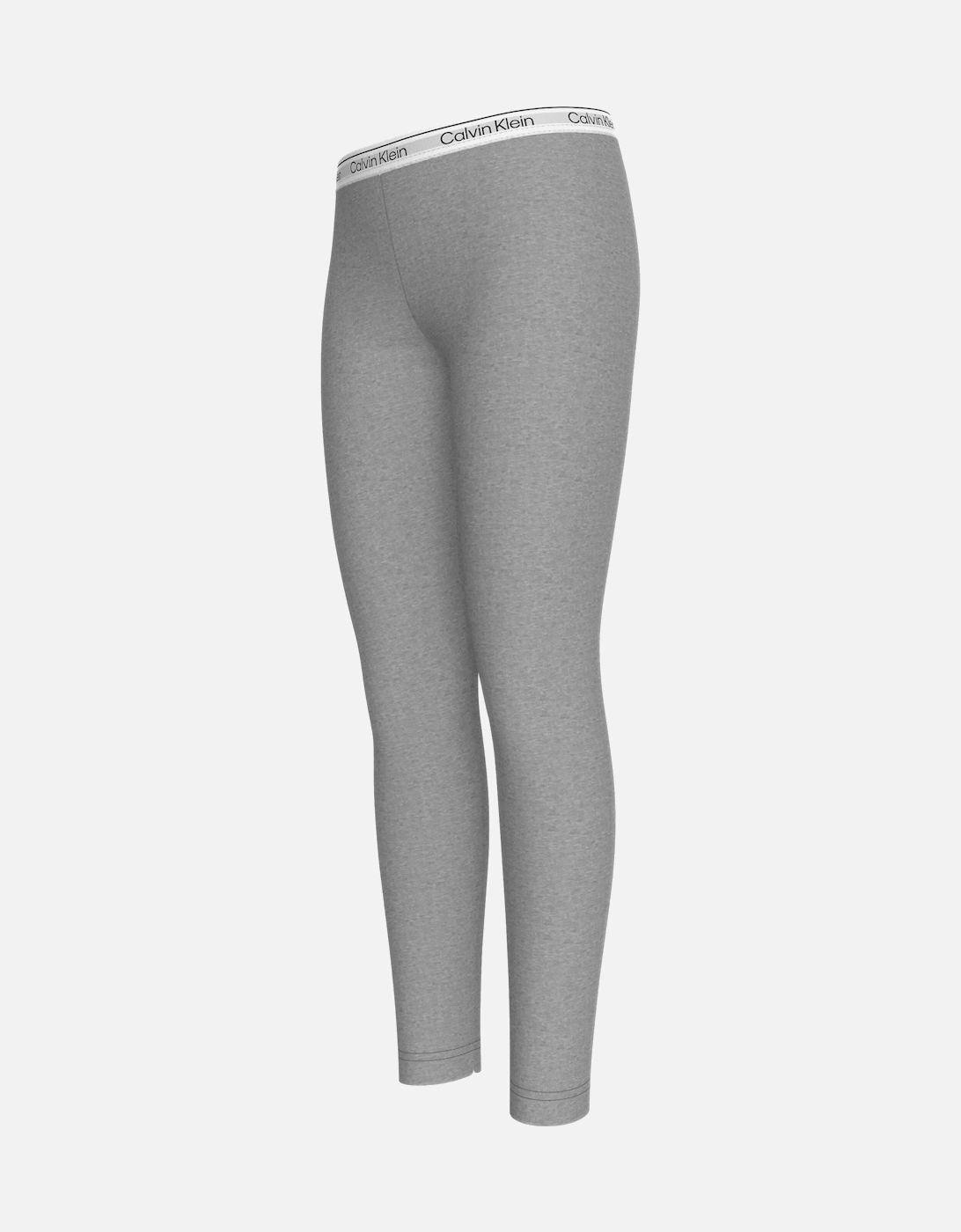 Girls 2-Pack Logo Waistband Leggings, Grey/Navy