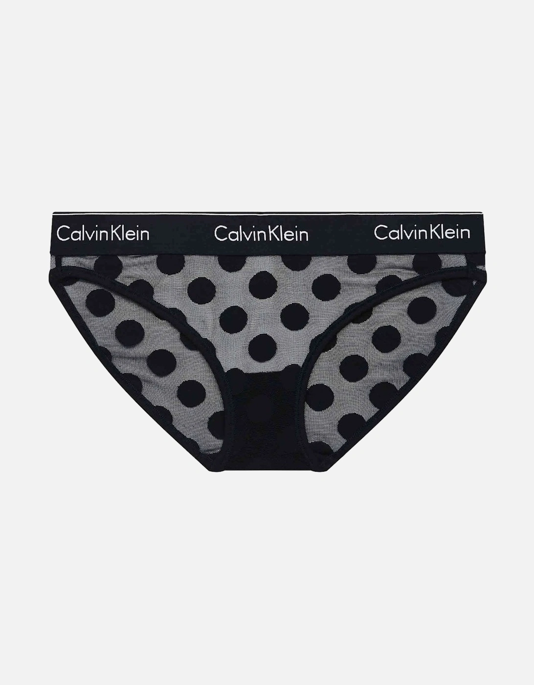 Modern Cotton Dot Light Lined Bikini Brief, Black, 4 of 3