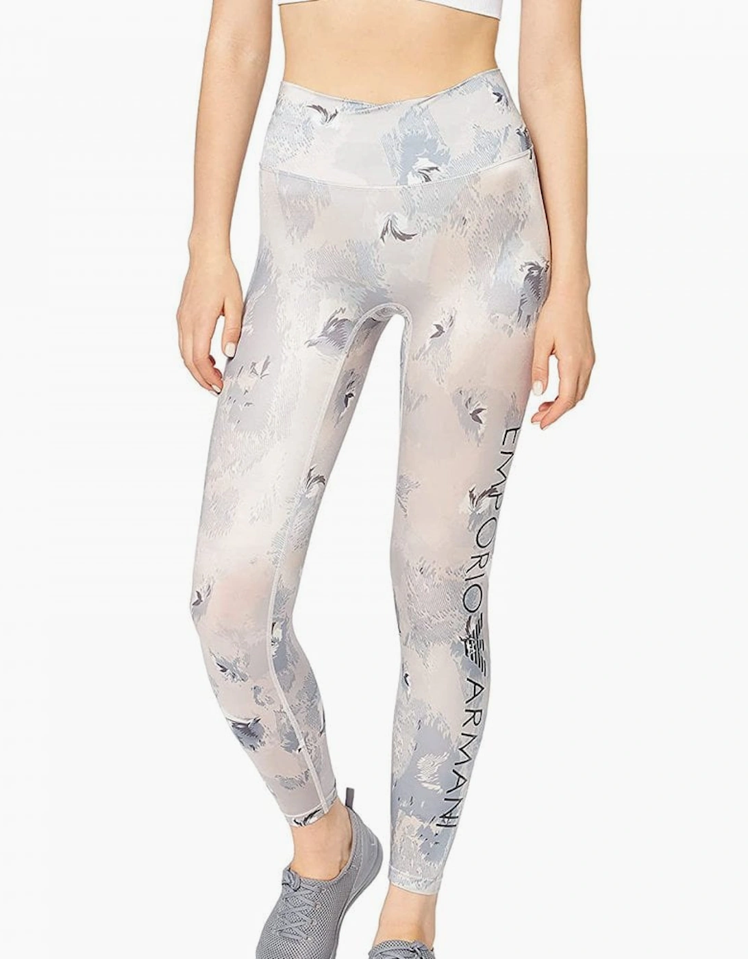 Emporio Armani Emporio Armani Women's Bodywear Visibility Leggings, Birds / Powder Pink Print