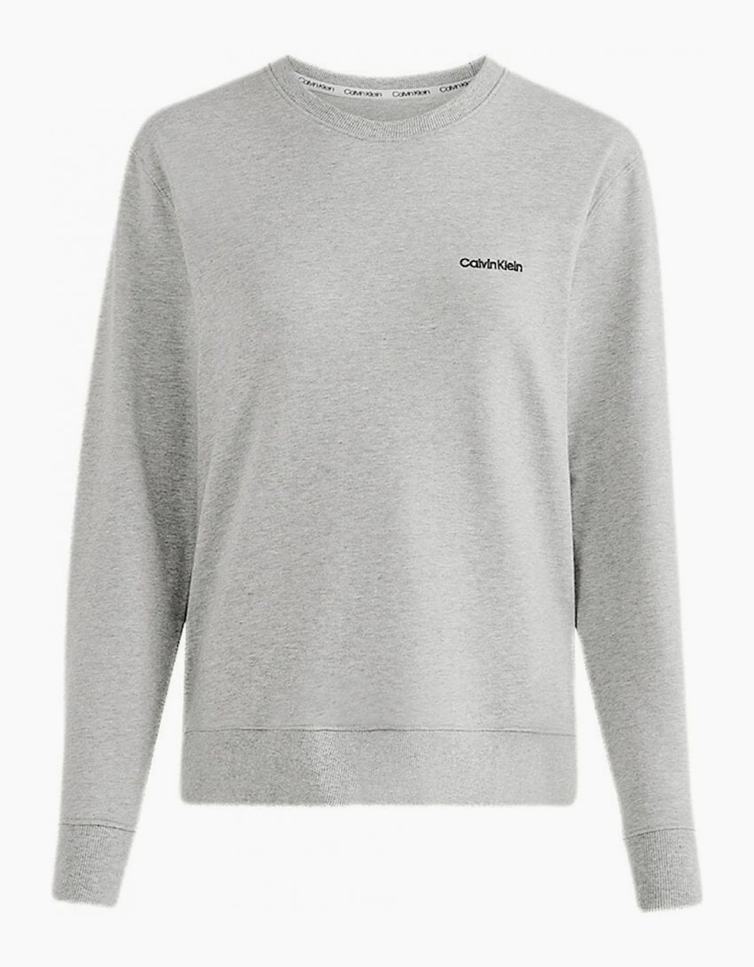 Calvin Klein Women's Grey Modern Cotton Lounge Sweatshirt, Heather  10 S