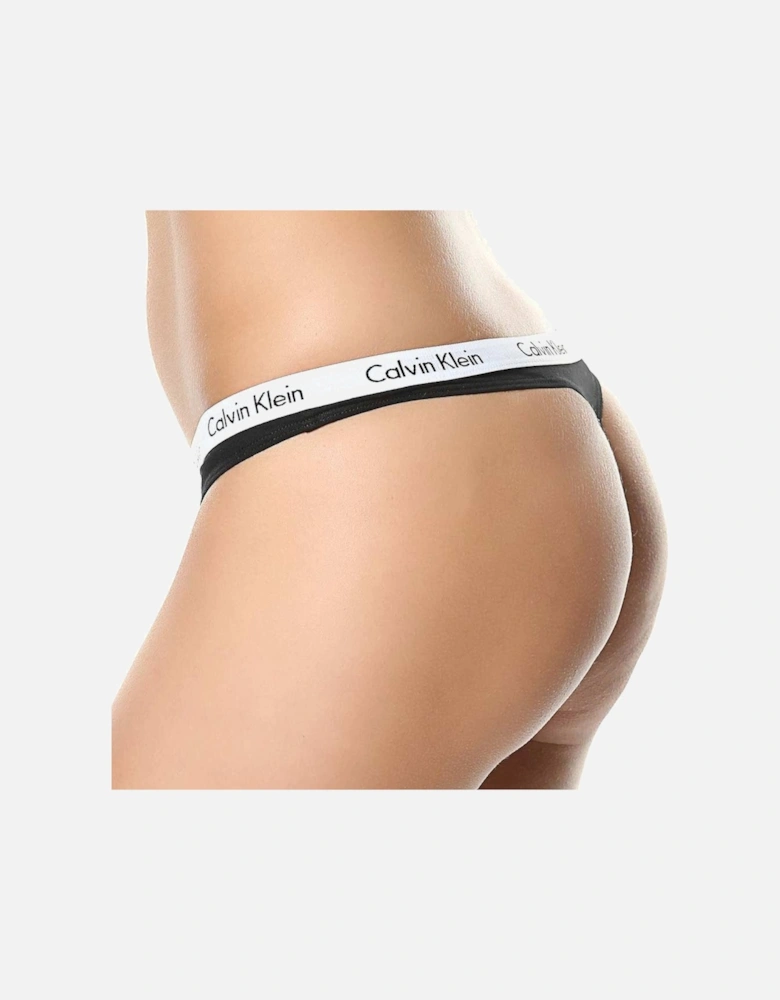 Carousel 3-Pack Thong, Black/White/Black