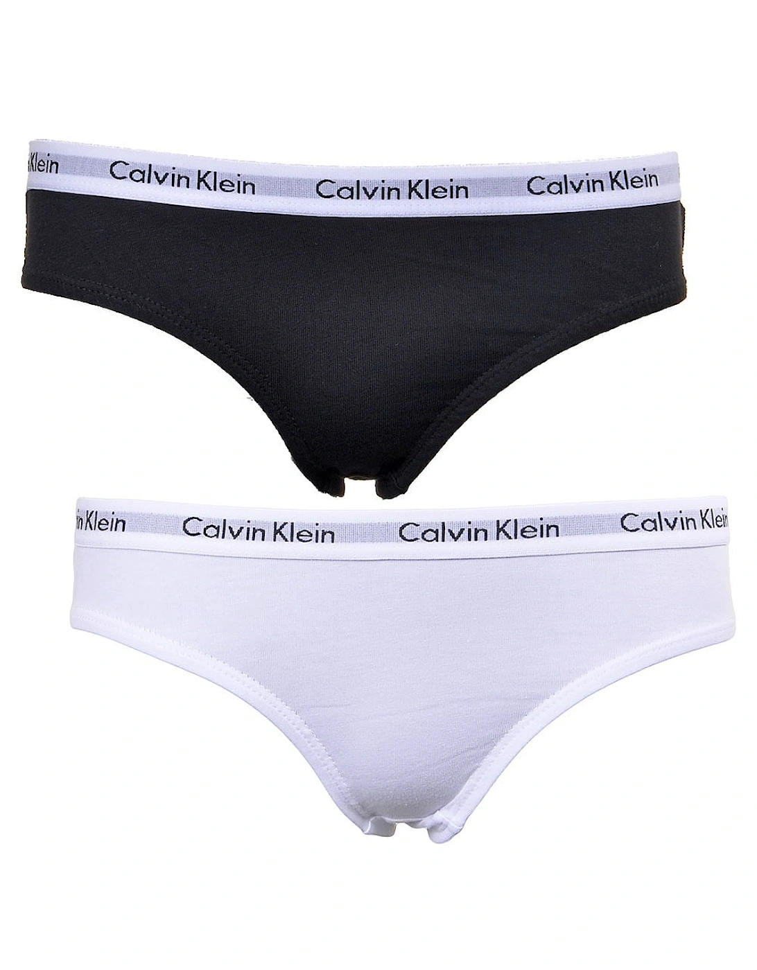 Girls 2-Pack Modern Cotton Bikini Briefs, Black/White, 5 of 4