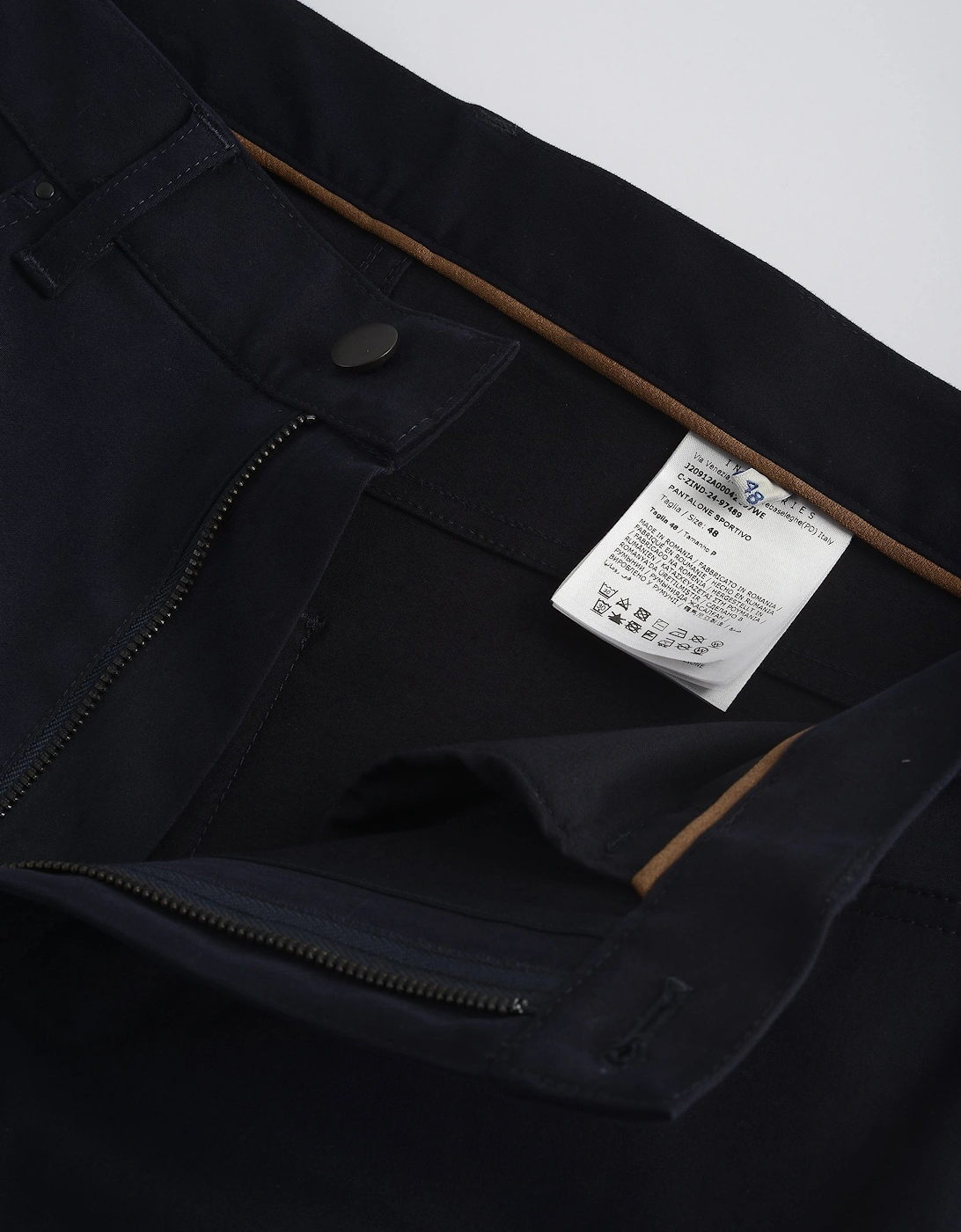 Cotton Trousers Navy