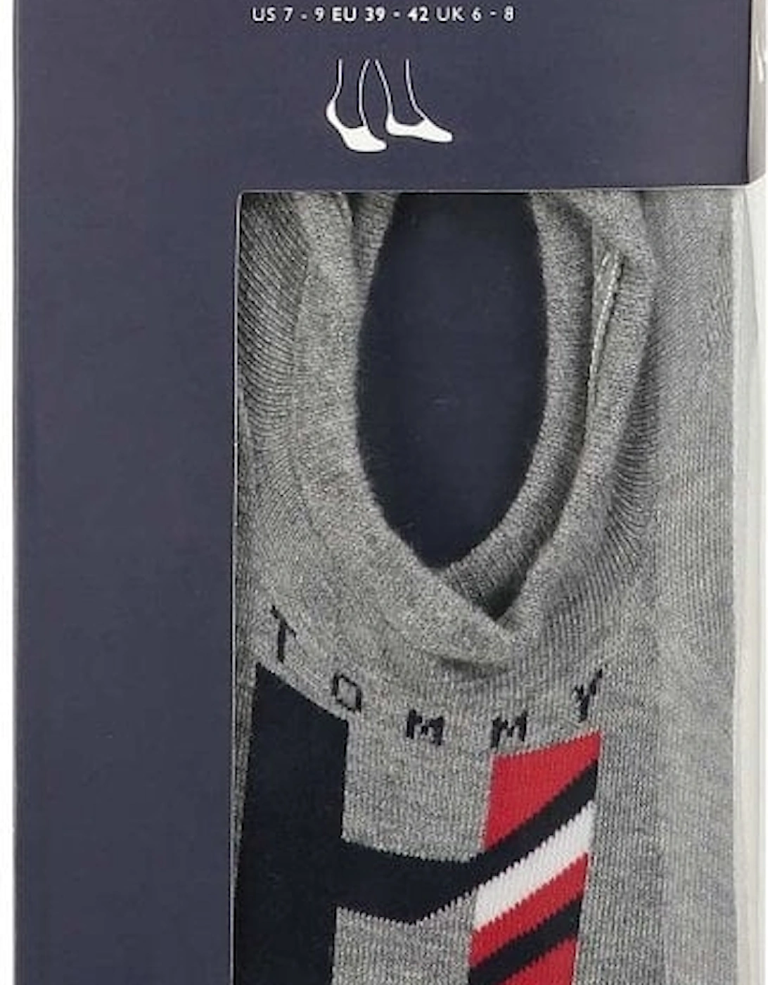 4 Pack Footie Giftpack Socks, Grey Melange / White