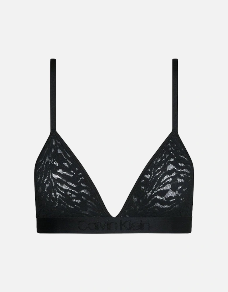 Intrinsic Lace Triangle Bra, Black