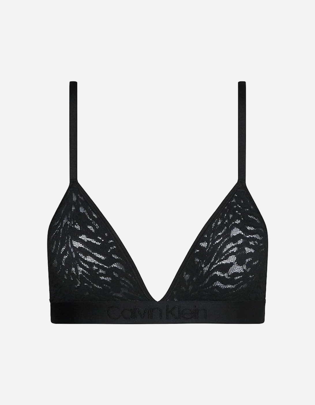 Calvin Klein Women's Intrinsic Lace Triangle Bra, Black - Size: M