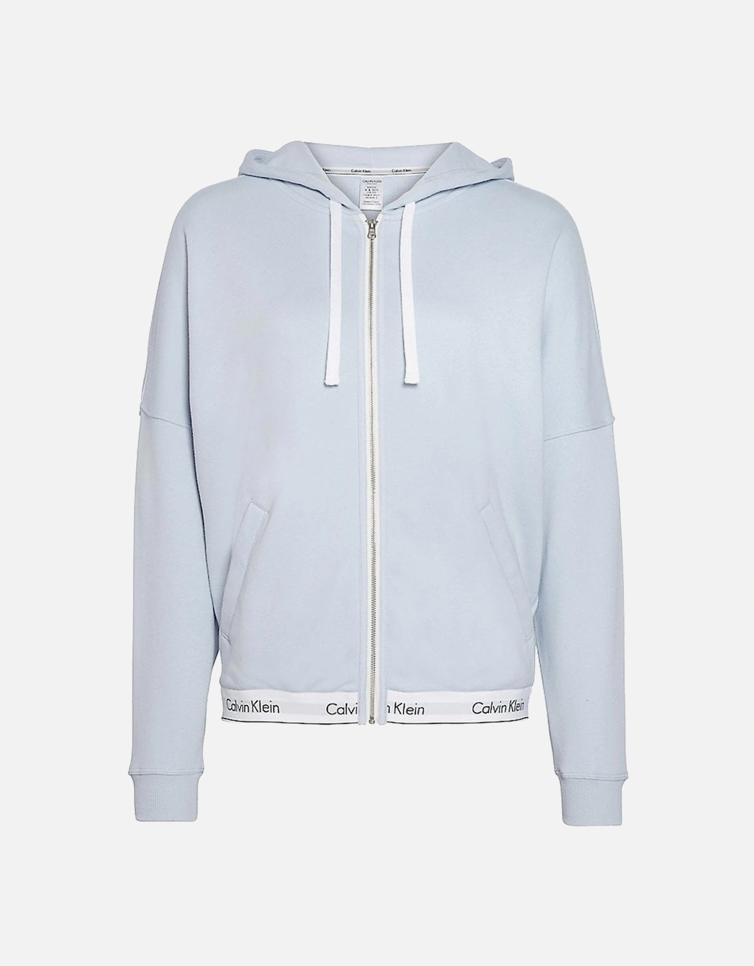 Modern Cotton Zip Hoodie, Ice Pulp, 4 of 3