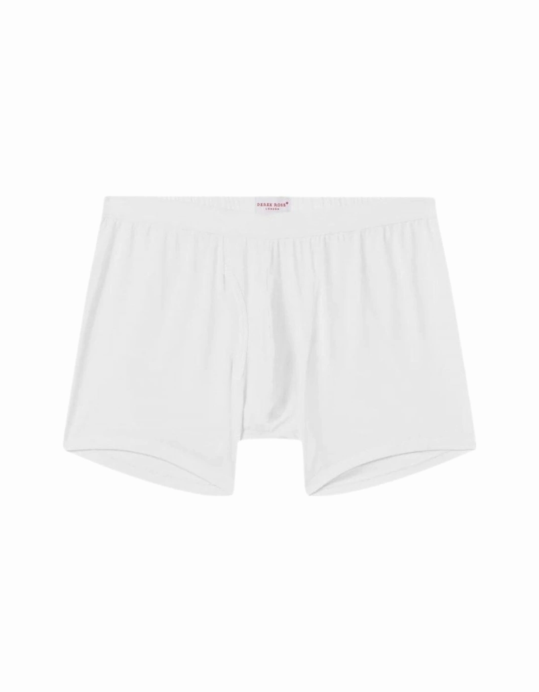 Derek Rose Men's Jack Pima Cotton Boxer Brief, White - Size: 37/36/32