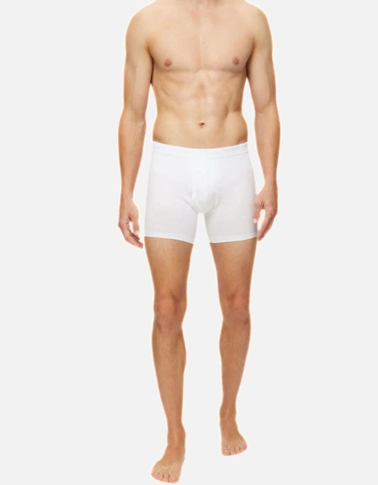 Jack Pima Cotton Boxer Brief, White