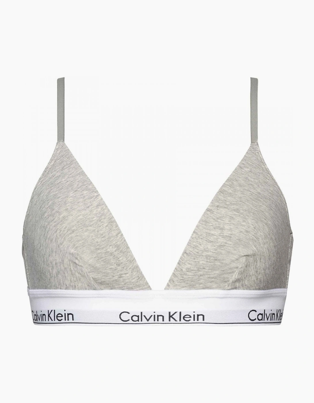 Calvin Klein Women's Modern Cotton Triangle Bra, Heather Grey - Size: XS