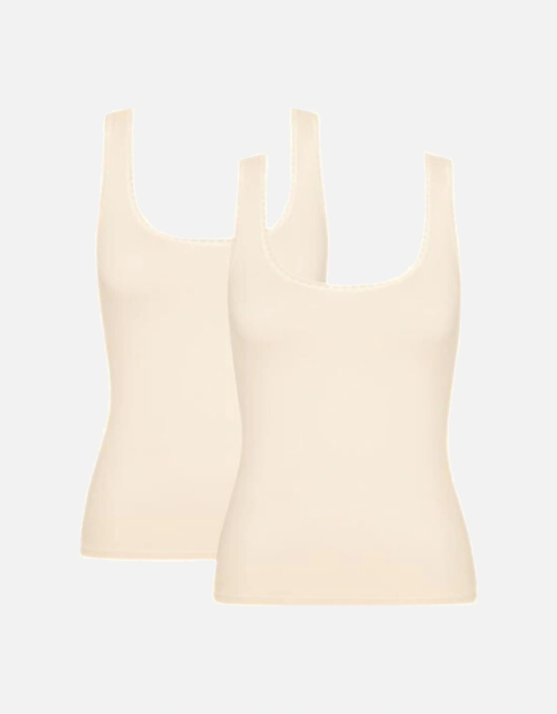 Go 2-Pack Stretch Tank Tops, Fresh Powder