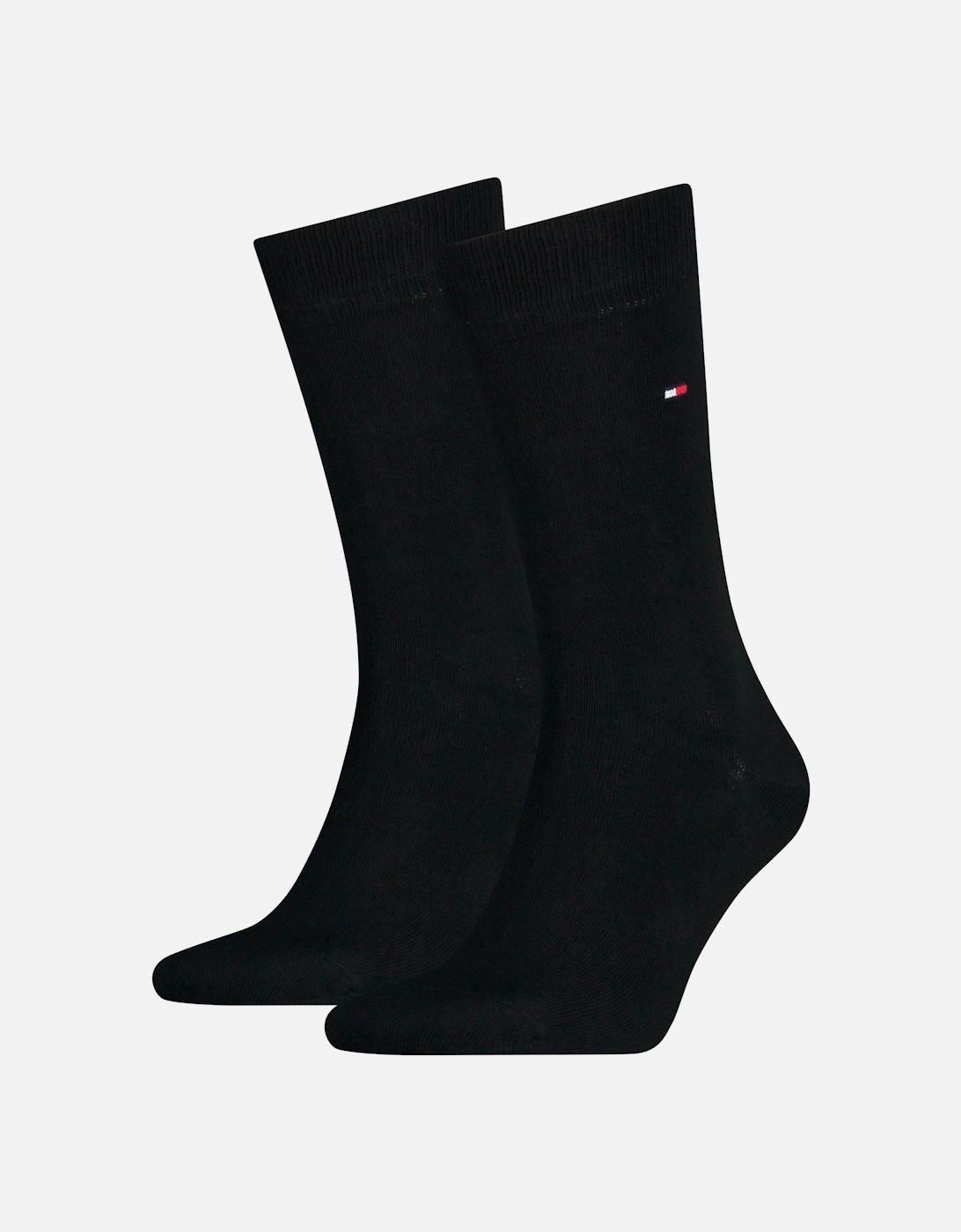 2-Pack Classic Embroidered Logo Socks, Black, 7 of 6