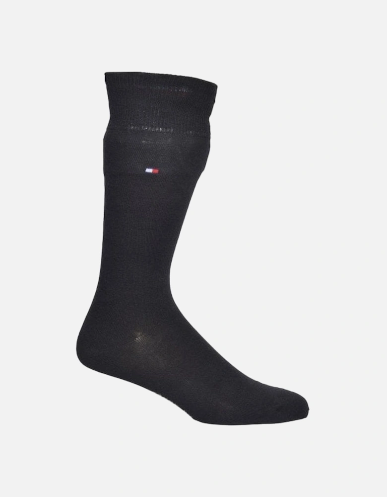 2-Pack Classic Embroidered Logo Socks, Black