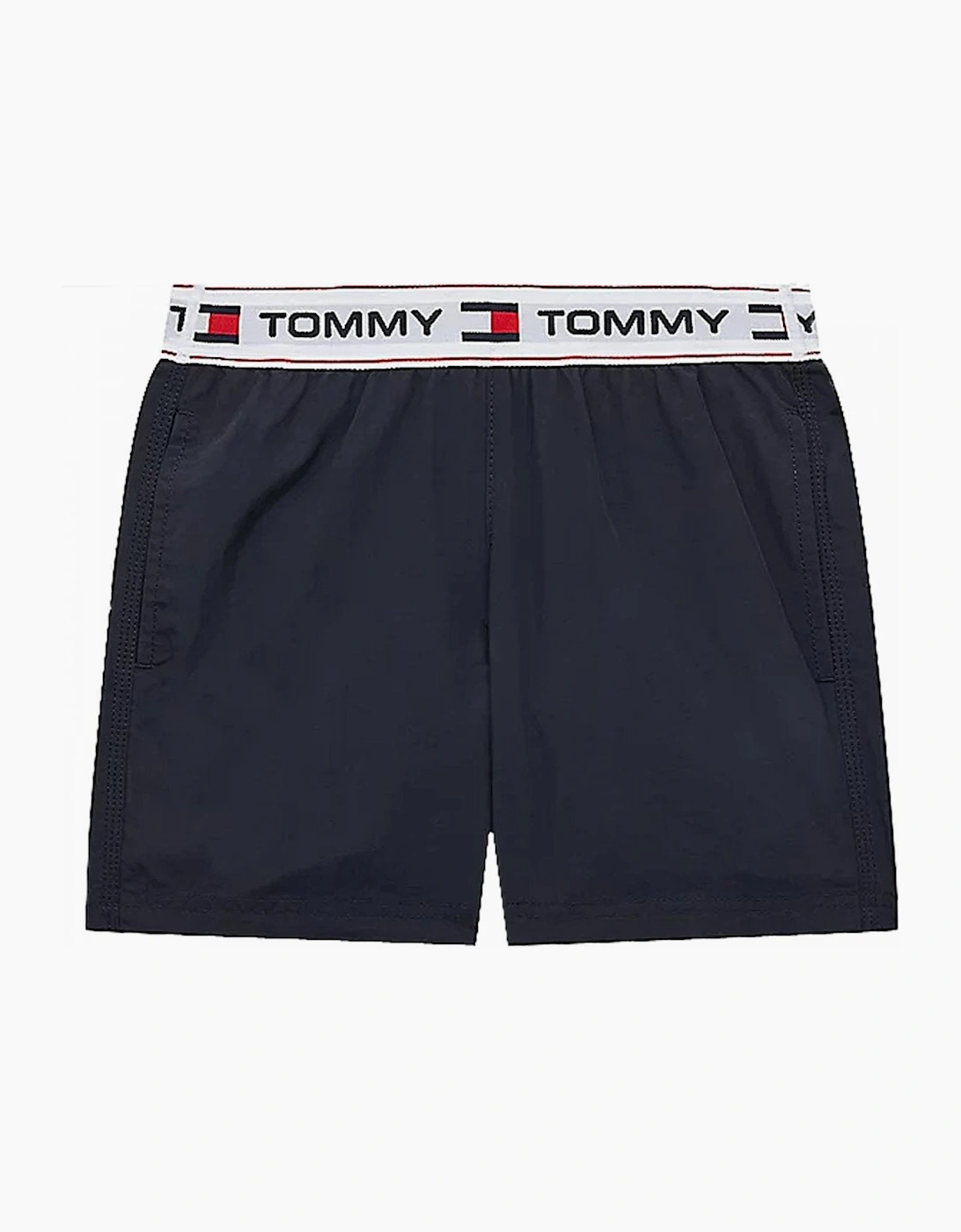 Tommy Hilfiger Tommy Hilfiger Boy's Boys Medium Concealed Drawstring Mid Length Swim Shorts, Desert Sky
