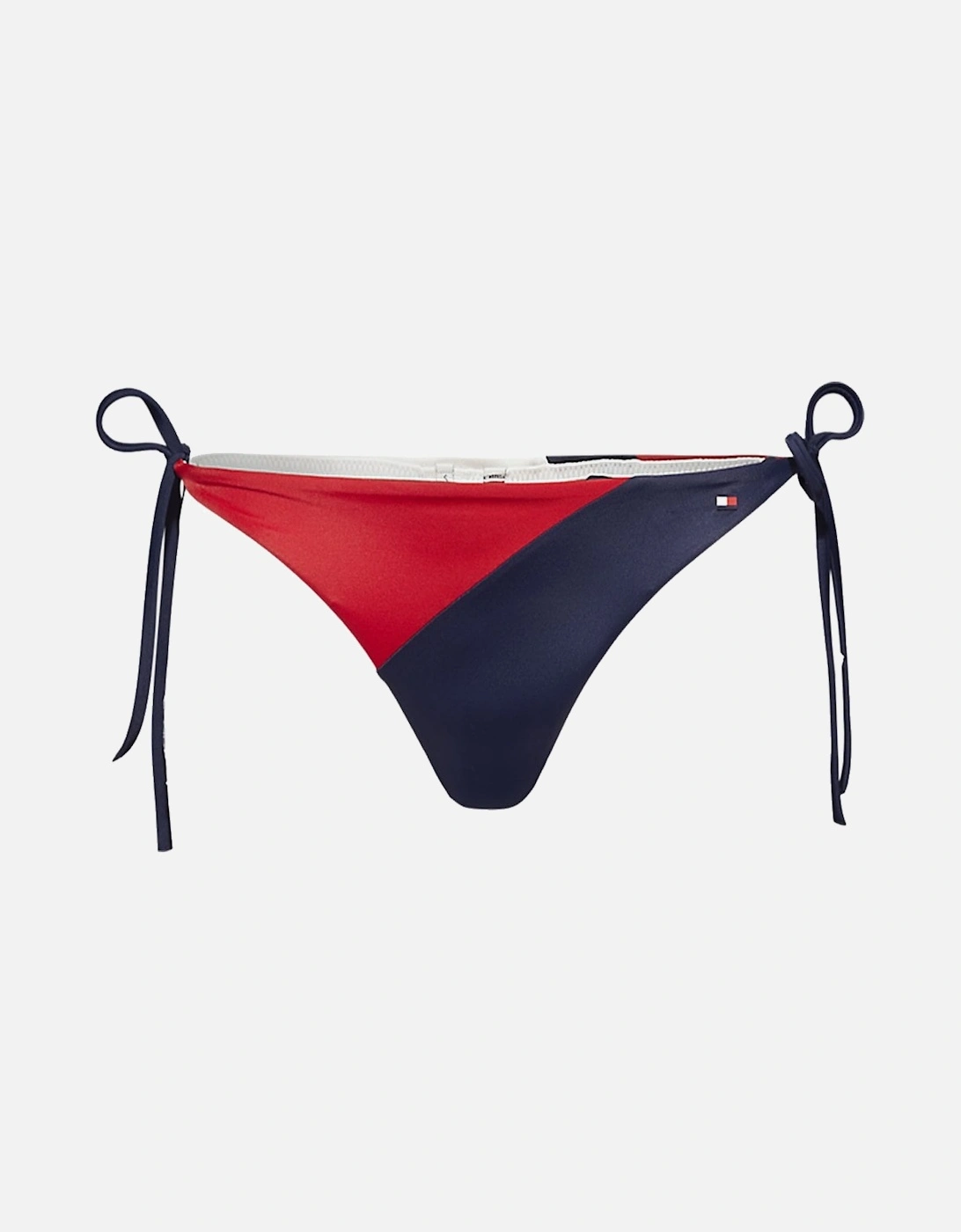 Colour-Blocked Side Tie Bikini, Navy Blazer, 3 of 2