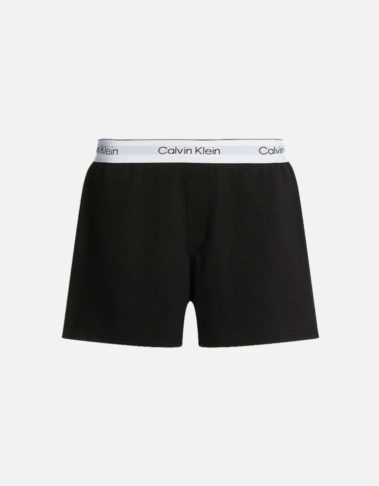 Modern Cotton Lounge Shorts, Black