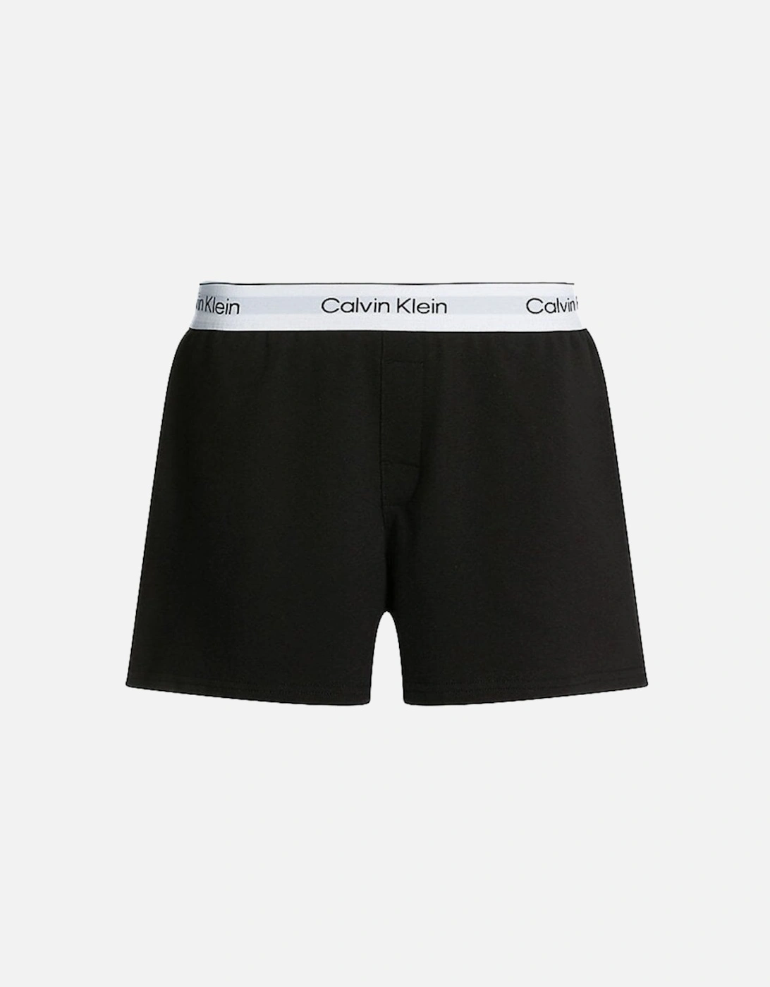 Modern Cotton Lounge Shorts, Black, 6 of 5