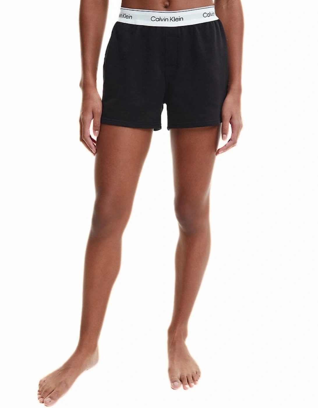 Modern Cotton Lounge Shorts, Black