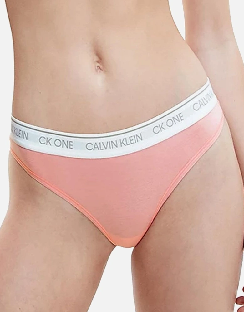 One Cotton Modal Blend Thong, Countryside Pink