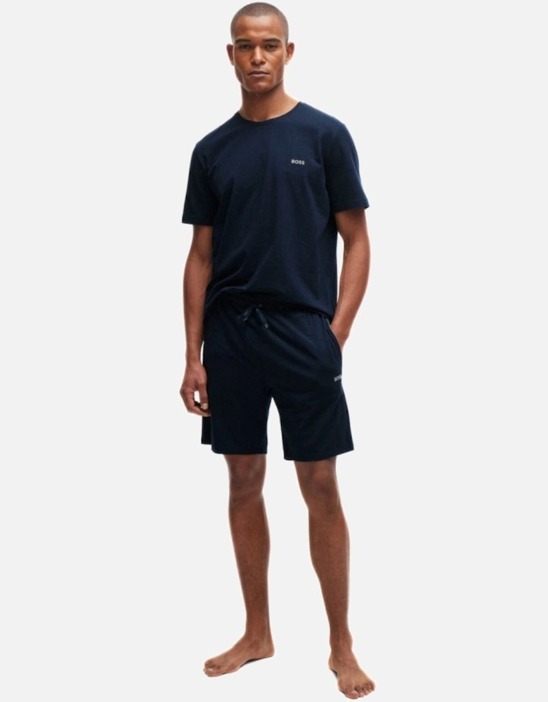 Mix & Match Loungewear Jogging Shorts, Navy/silver