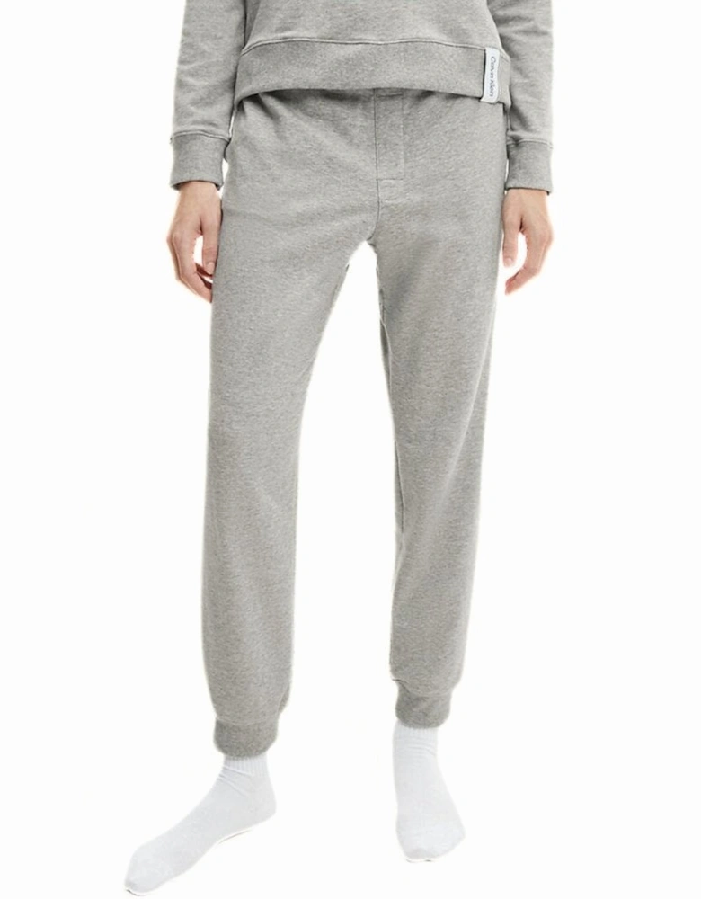 Modern Cotton Lounge Jogging Bottoms, Grey Heather