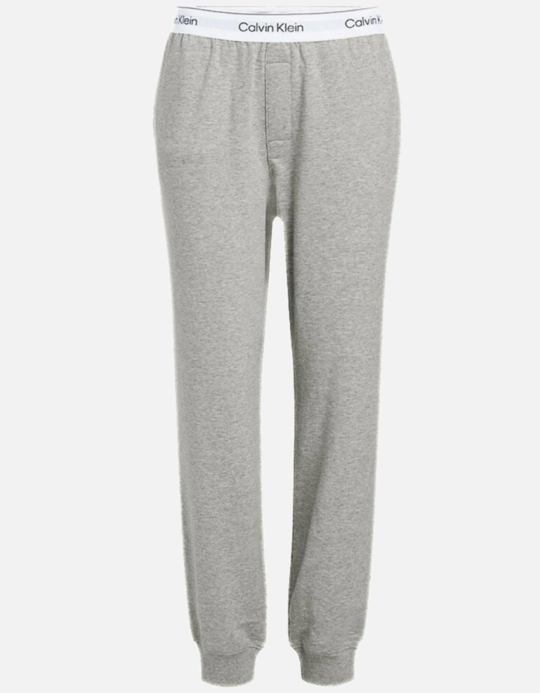 Modern Cotton Lounge Jogging Bottoms, Grey Heather