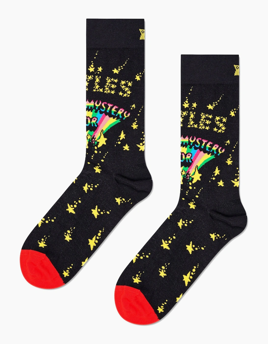 Happy Socks Women's Black/Black The Beatles Magical Mystery Tour Socks, - Size: 5.5/5/3.5/4/4.5/7/6.5/6/3