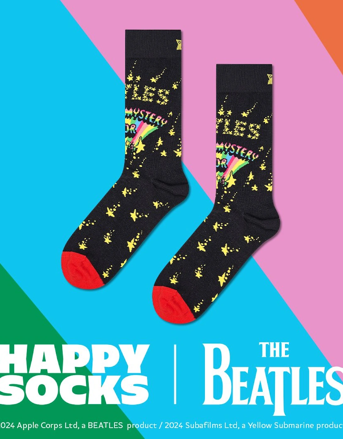 The Beatles Magical Mystery Tour Socks, Black