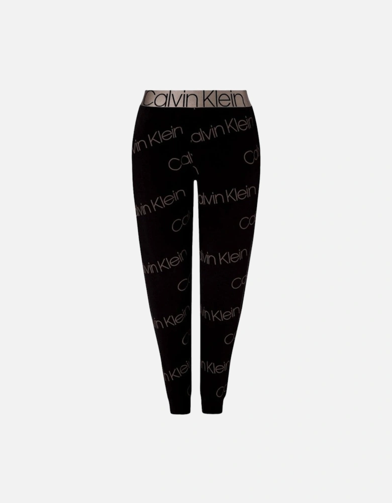 Icon Lounge Jogger, Diagonal Icon Logo Print/Black