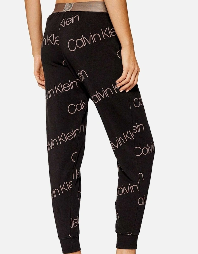 Icon Lounge Jogger, Diagonal Icon Logo Print/Black