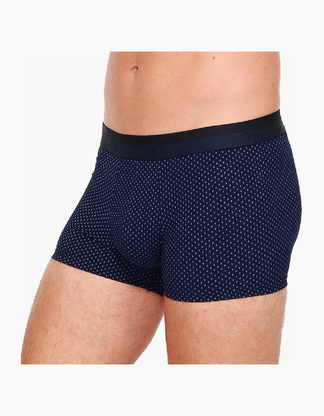 HOM Max Allover Logo Boxer Trunk Navy Polyamide/Elastane - Men's Size M - Image 3
